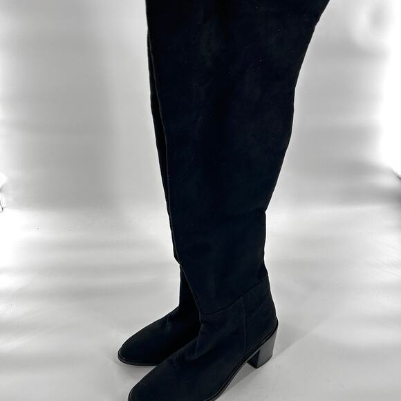 Seychelles Paradise City Over Knee Boots 6.5 NWOT Black OTK Cognac Tan Boho - Picture 5 of 10